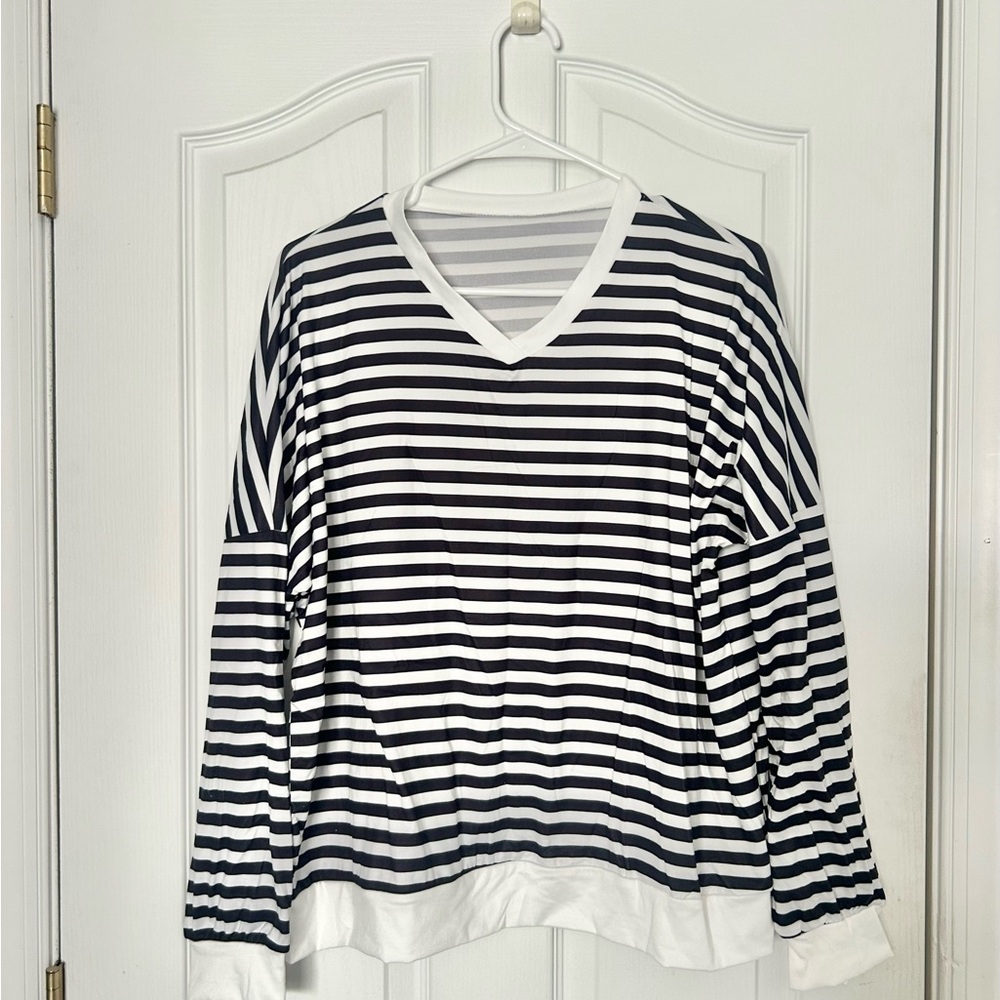 Striped Black and White Women's Set
